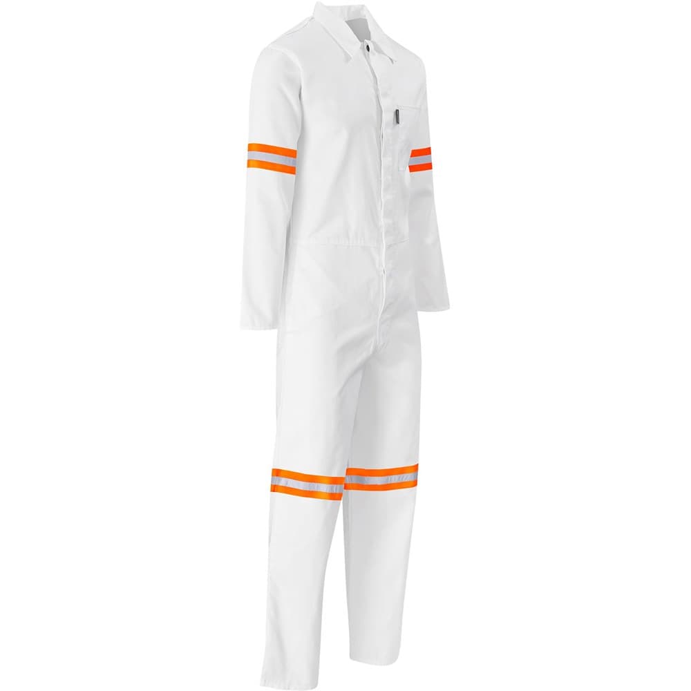 Safety Polycotton Boiler Suit - Reflective Arms & Legs - Orange Tape 14