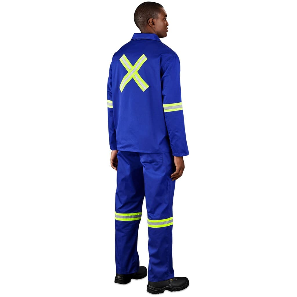 Site Premium Polycotton Jacket - Reflective Arms & Back - Yellow Tape 2