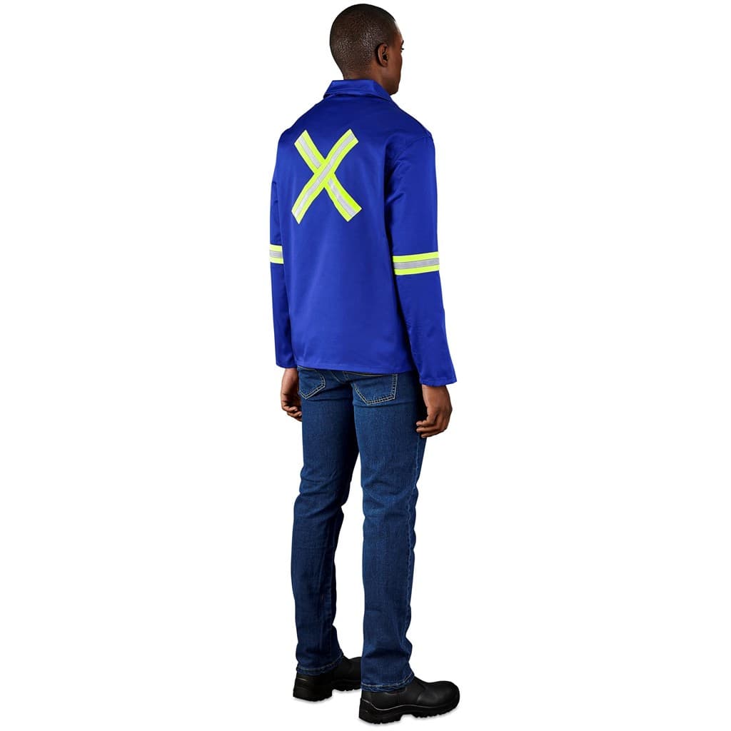 Site Premium Polycotton Jacket - Reflective Arms & Back - Yellow Tape 3