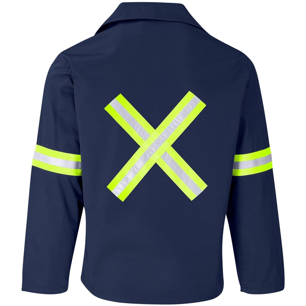 Site Premium Polycotton Jacket - Reflective Arms & Back - Yellow Tape 6