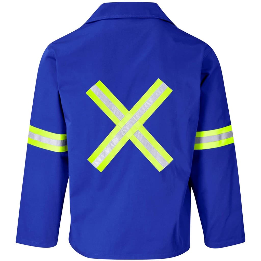 Site Premium Polycotton Jacket - Reflective Arms & Back - Yellow Tape 9