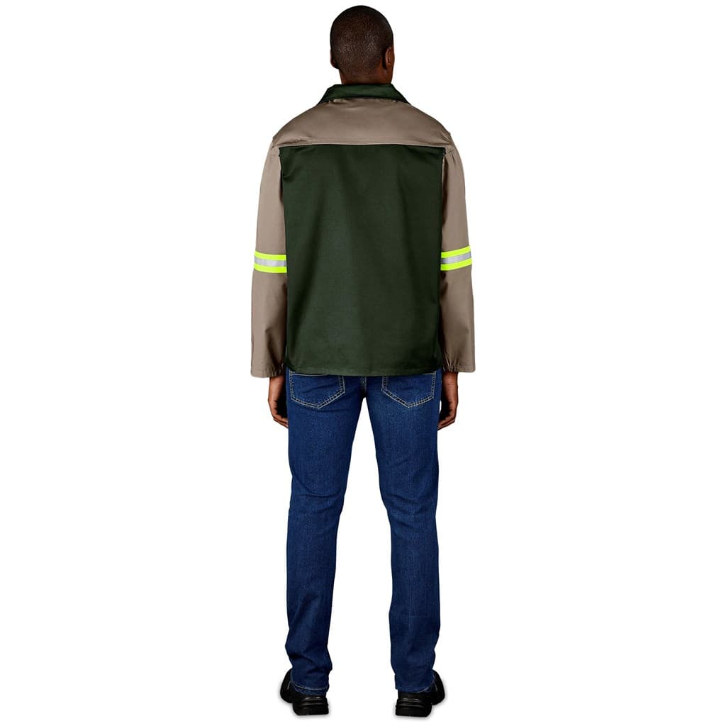 Site Premium Two-Tone Polycotton Jacket - Reflective Arms - Yellow Tape 8