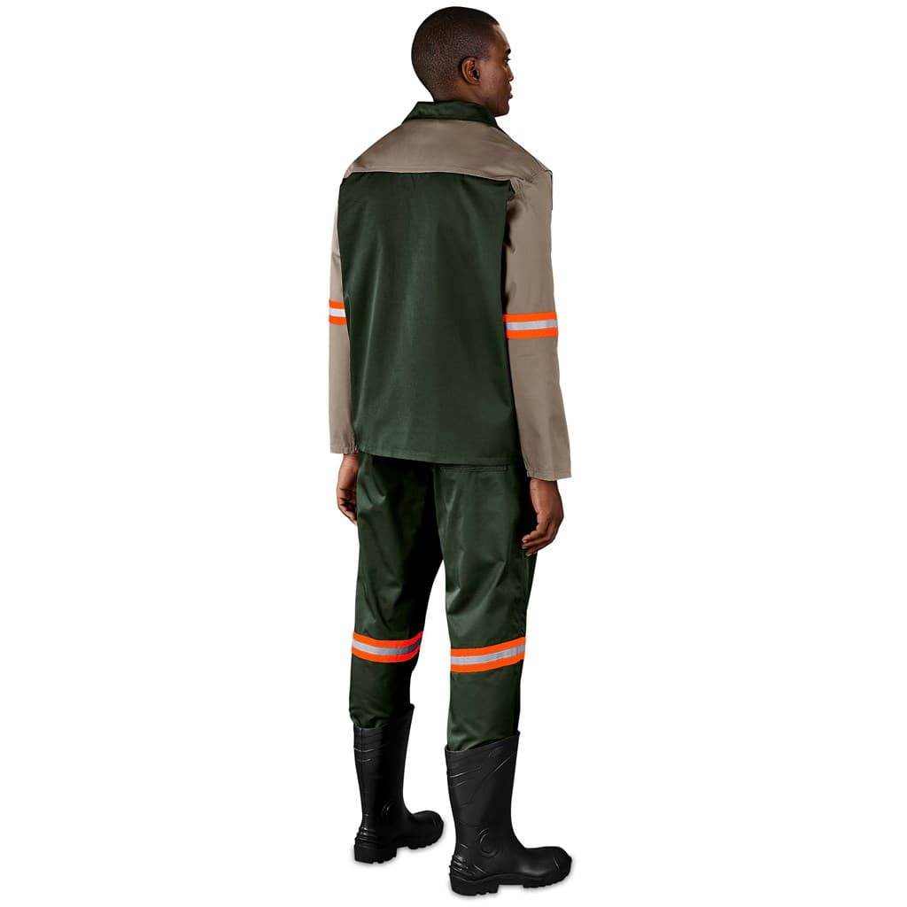 Site Premium Two-Tone Polycotton Jacket - Reflective Arms - Orange Tape 3