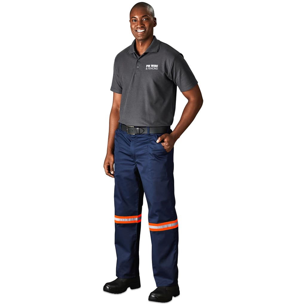 Site Premium Polycotton Pants - Reflective Legs - Orange Tape 1