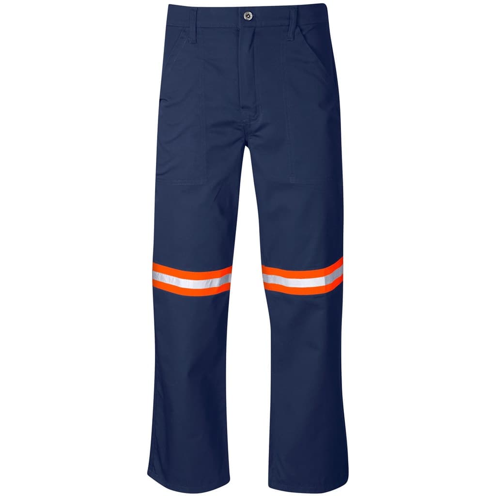 Site Premium Polycotton Pants - Reflective Legs - Orange Tape 15