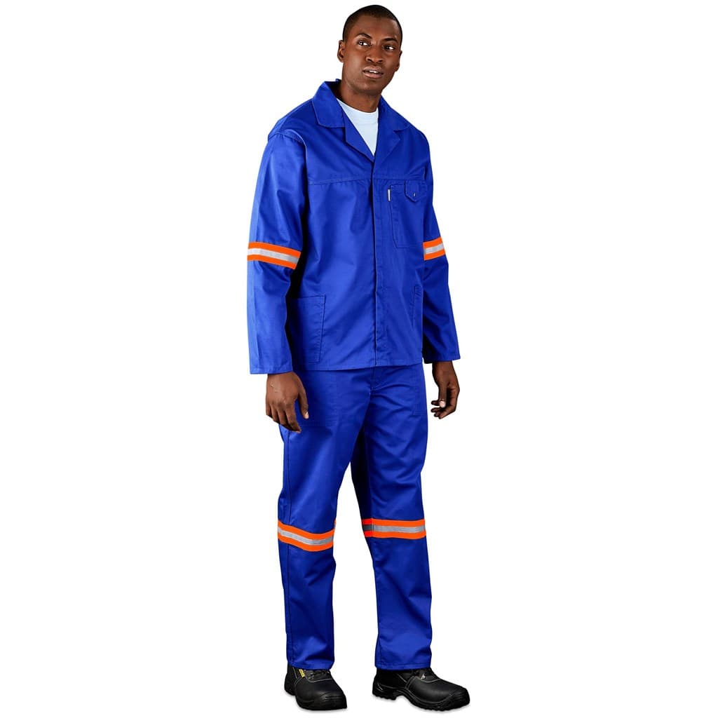 Site Premium Polycotton Pants - Reflective Legs - Orange Tape 13