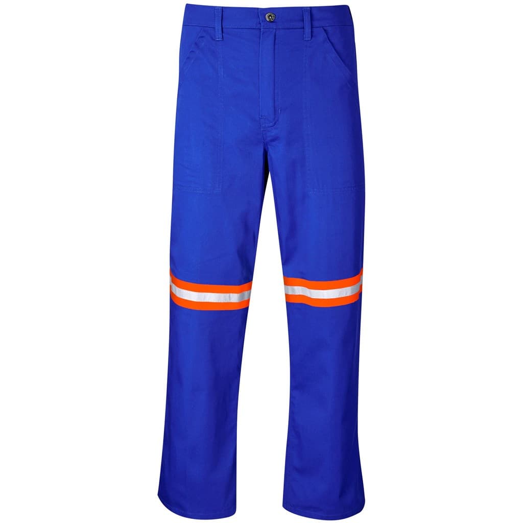Site Premium Polycotton Pants - Reflective Legs - Orange Tape 20