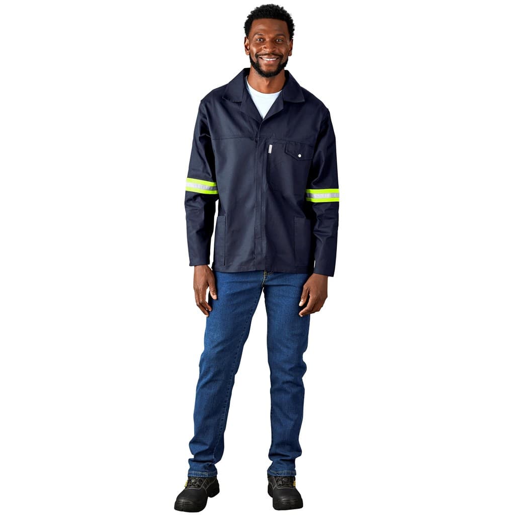 Artisan Premium 100% Cotton Jacket - Reflective Arms - Yellow Tape 10