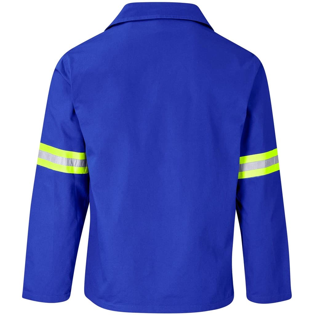 Artisan Premium 100% Cotton Jacket - Reflective Arms - Yellow Tape 35