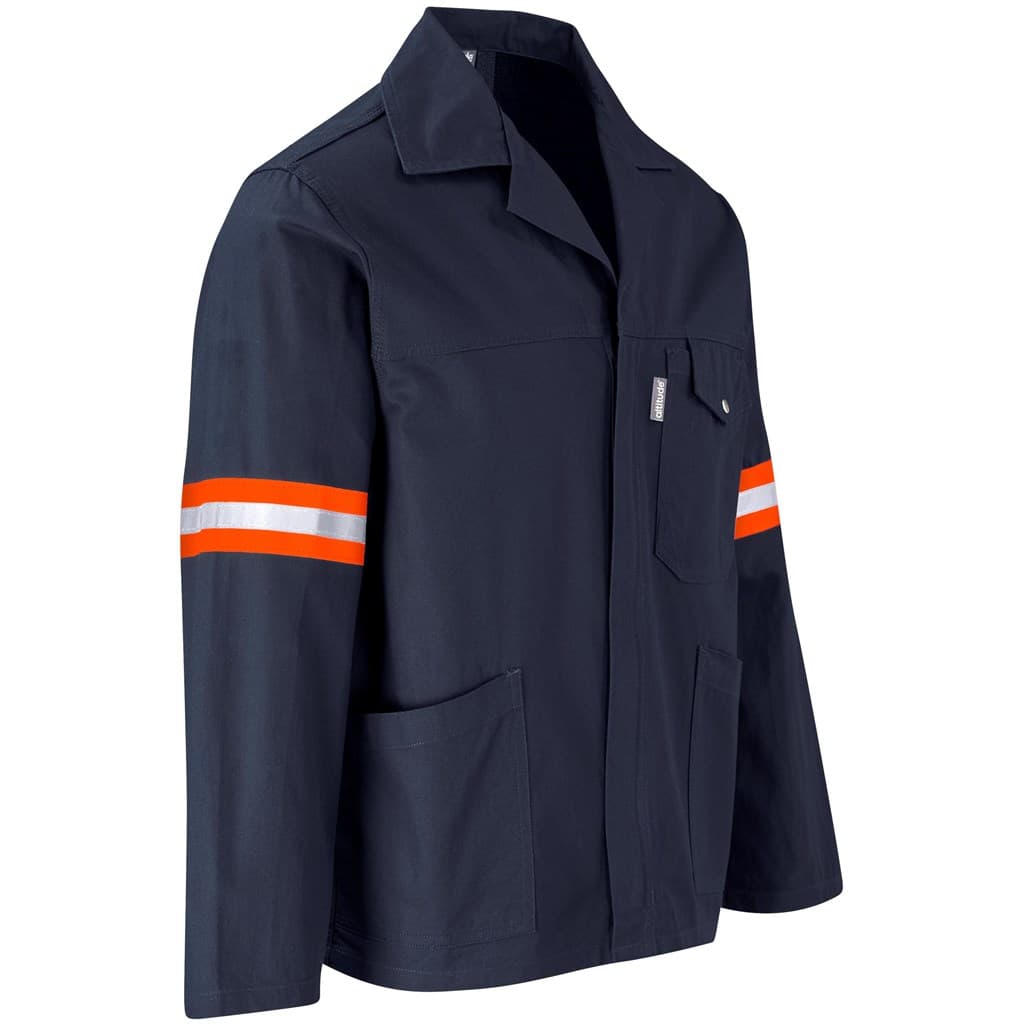 Artisan Premium 100% Cotton Jacket - Reflective Arms - Orange Tape 18