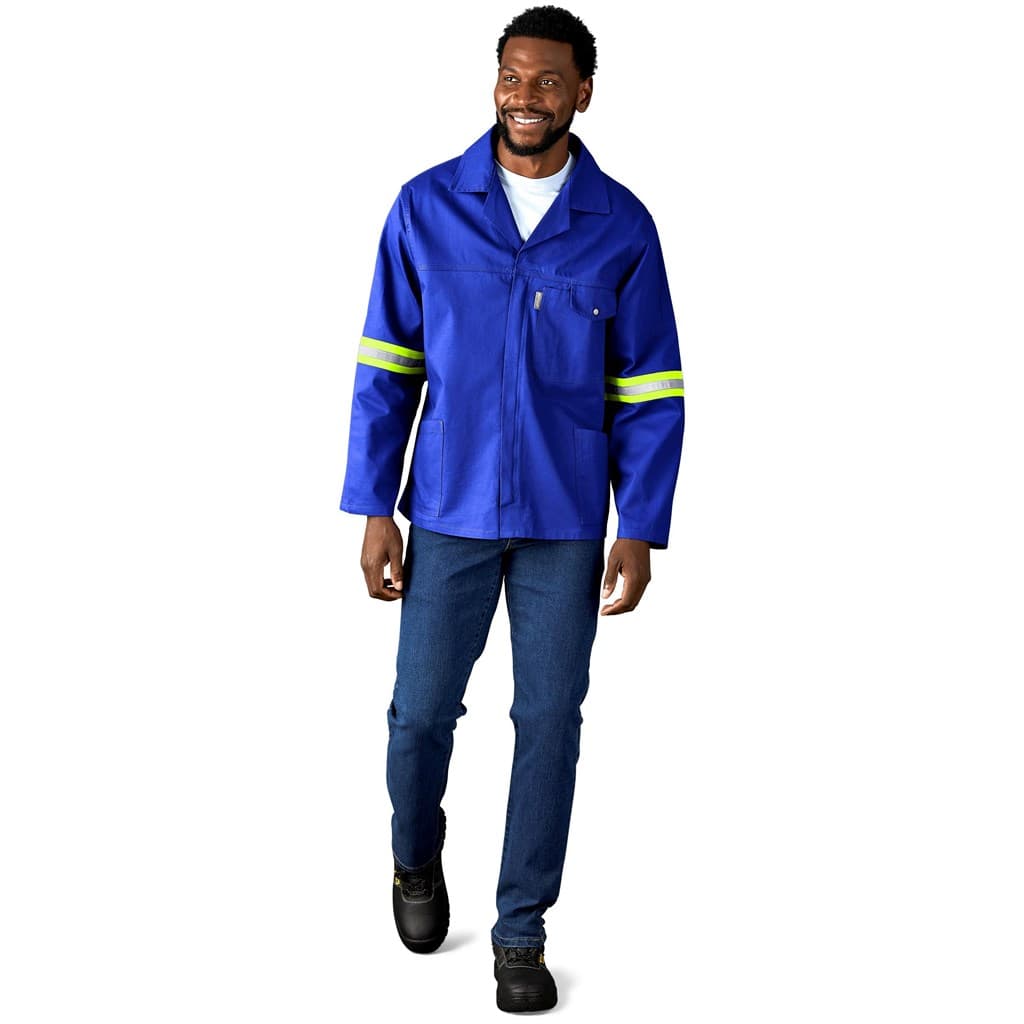 Artisan Premium 100% Cotton Jacket - Reflective Arms & Back - Yellow Tape 13