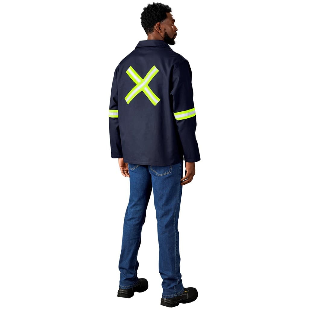 Artisan Premium 100% Cotton Jacket - Reflective Arms & Back - Yellow Tape 8