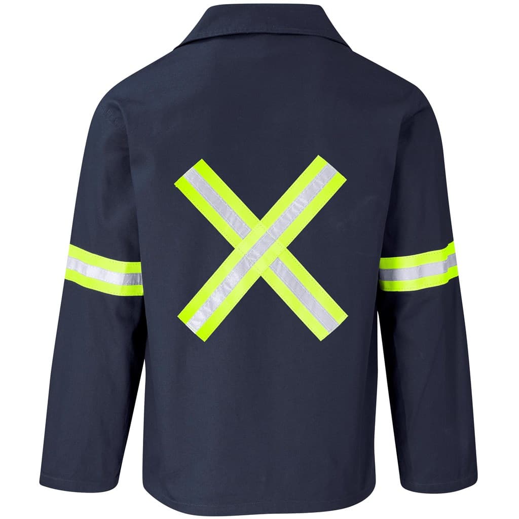Artisan Premium 100% Cotton Jacket - Reflective Arms & Back - Yellow Tape 24