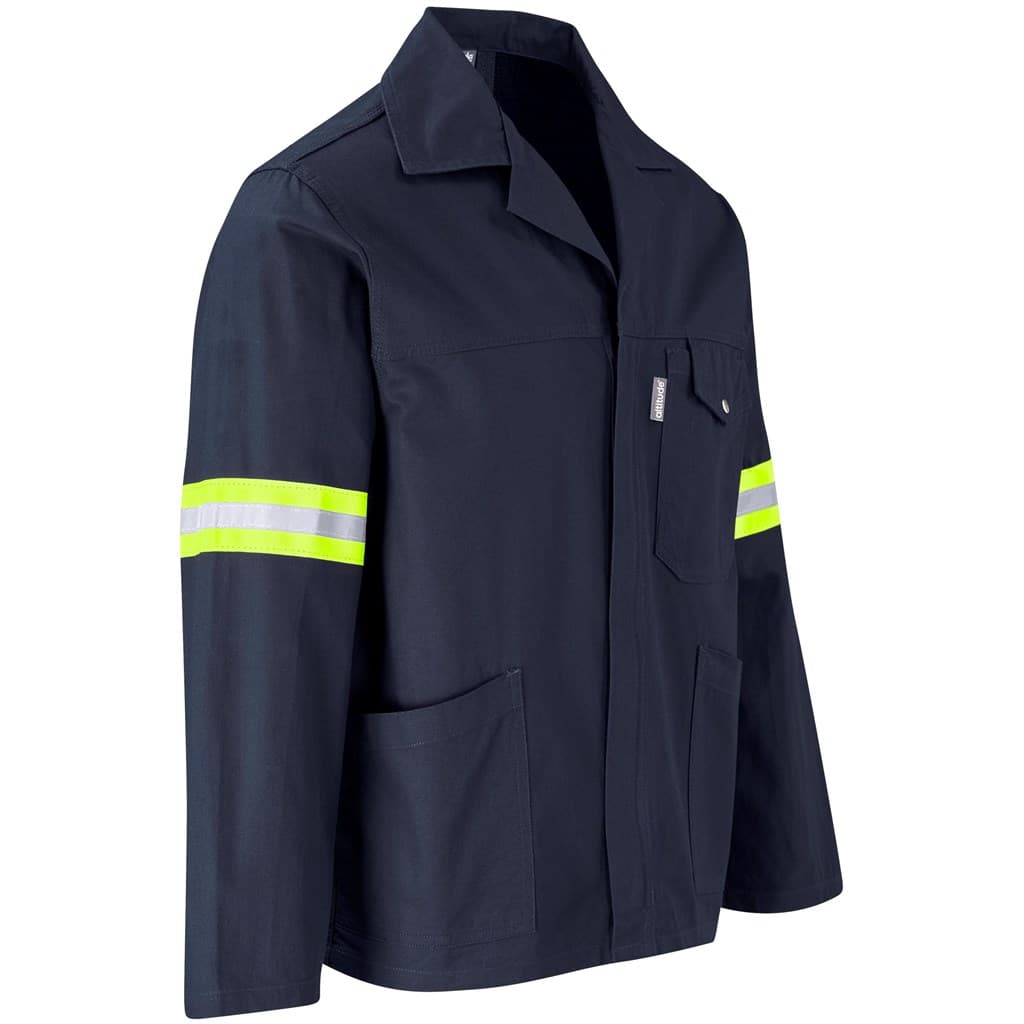 Artisan Premium 100% Cotton Jacket - Reflective Arms & Back - Yellow Tape 23