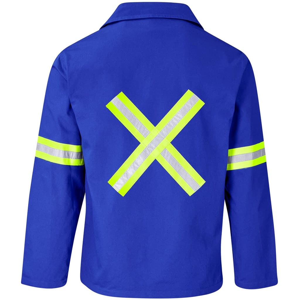 Artisan Premium 100% Cotton Jacket - Reflective Arms & Back - Yellow Tape 26