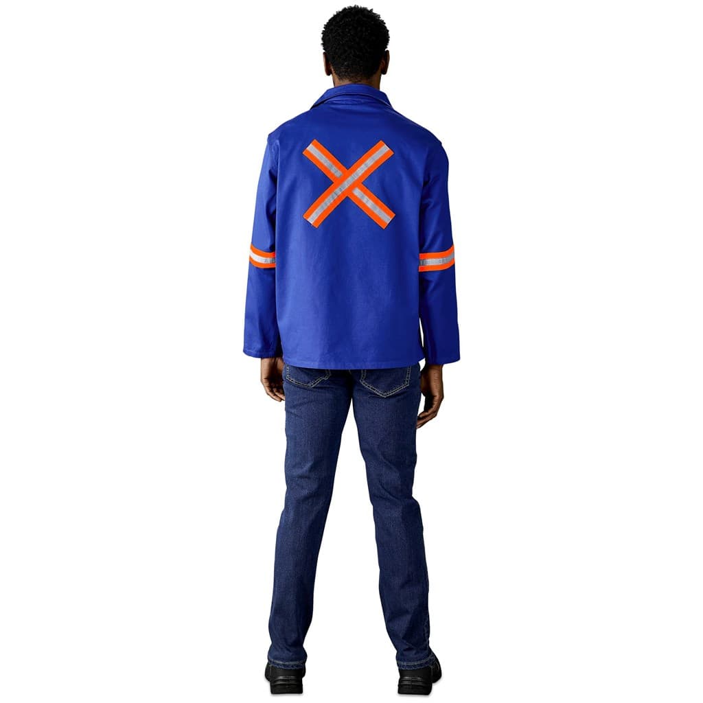 Artisan Premium 100% Cotton Jacket - Reflective Arms & Back - Orange Tape 11