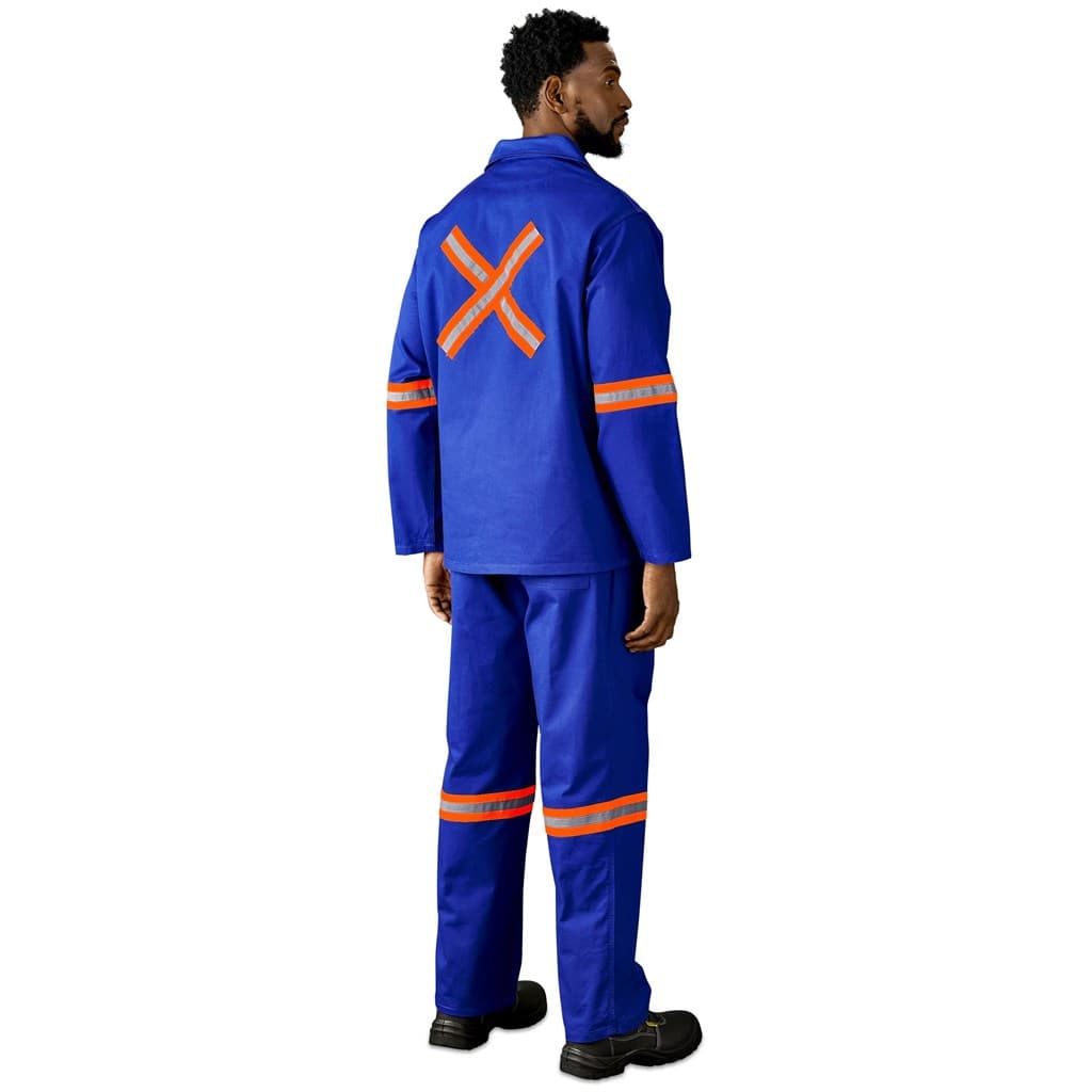 Artisan Premium 100% Cotton Jacket - Reflective Arms & Back - Orange Tape 4