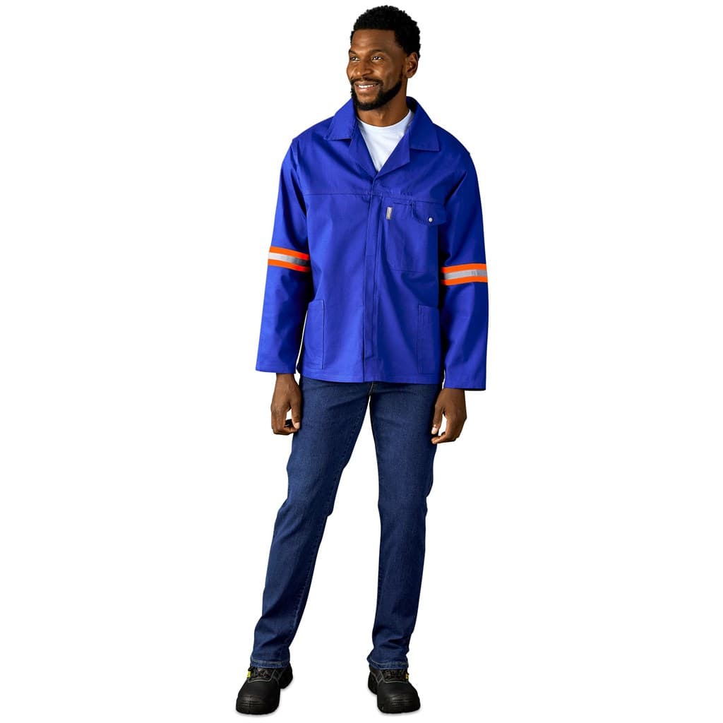 Artisan Premium 100% Cotton Jacket - Reflective Arms & Back - Orange Tape 12