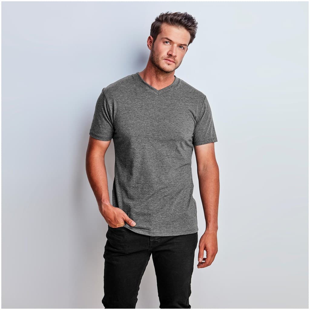 Mens Michigan Melange V-Neck T-Shirt 2