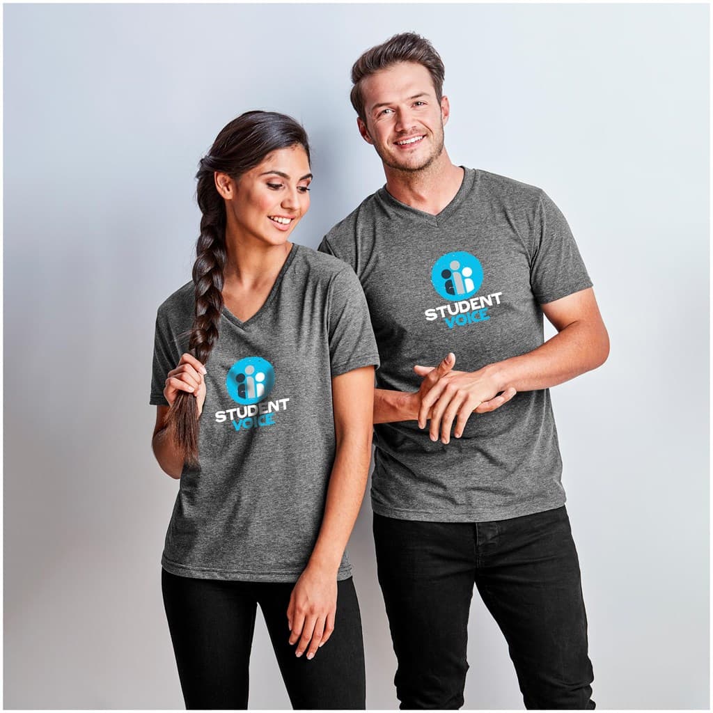 Mens Michigan Melange V-Neck T-Shirt 5