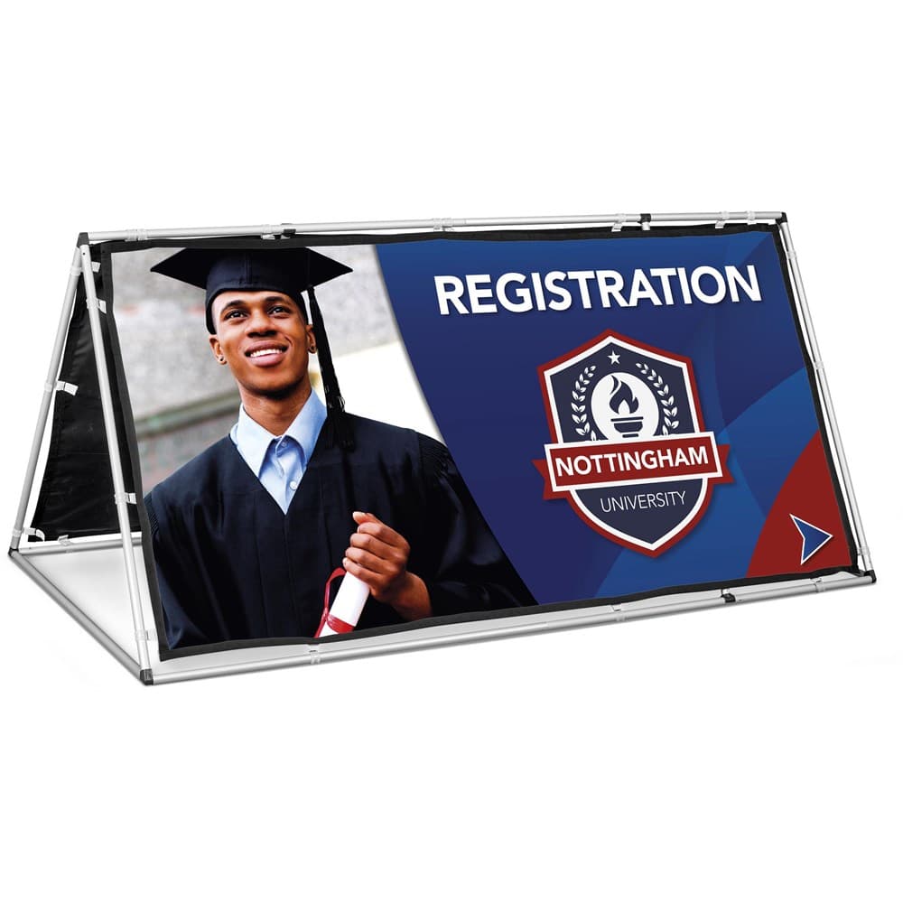 Fade Resistant A-Frame with Fabric Print 2m x 1m 1