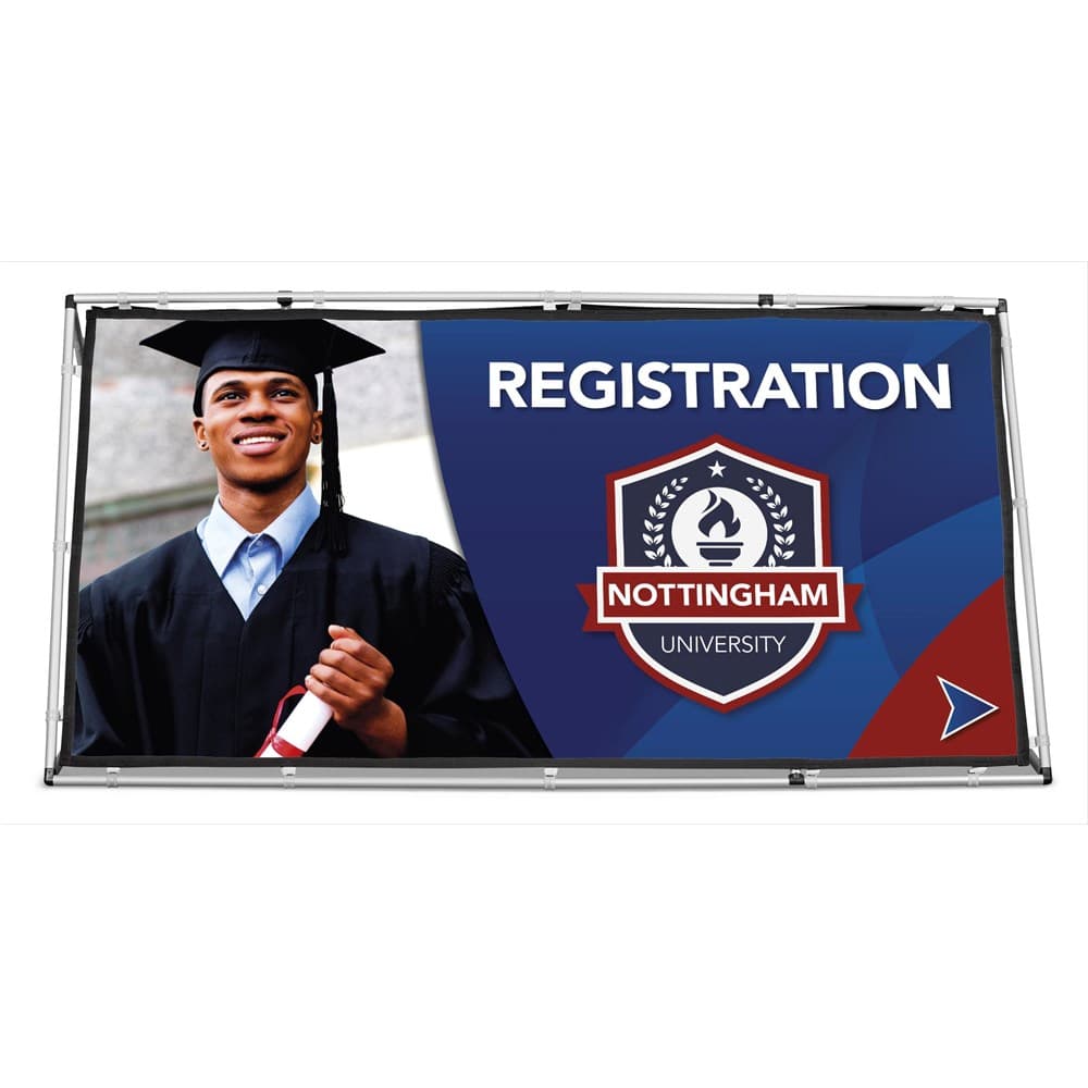 Fade Resistant A-Frame with Fabric Print 2m x 1m 6