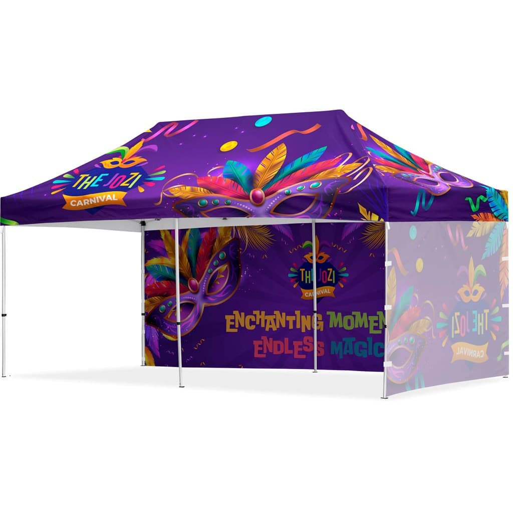 Coated Steel Sublimated Gazebo 6m x 3m - 1 Long Full- Wall Skin - 1 Short Full-Wall Skin 5