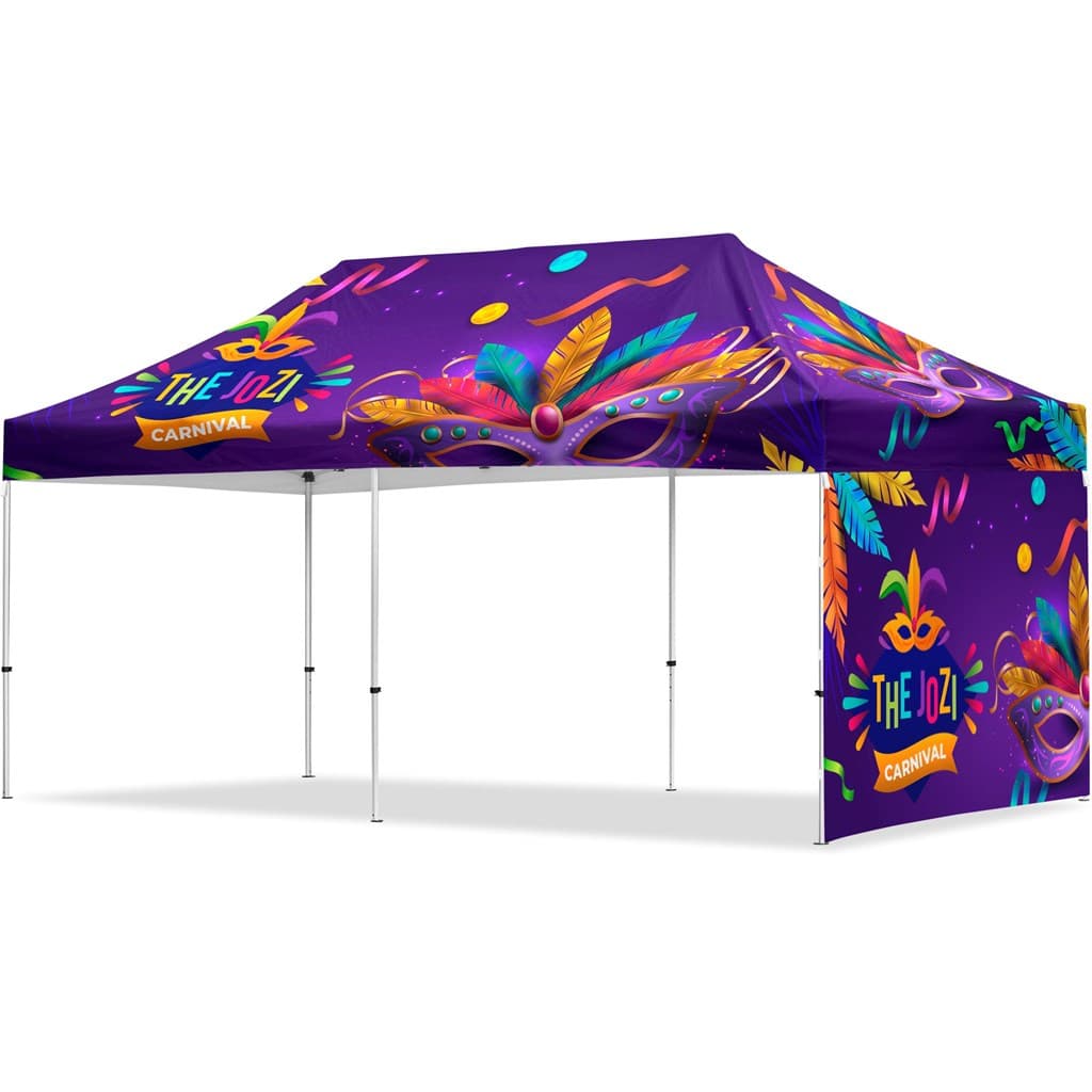 Coated Steel Sublimated Gazebo 6m x 3m -  1 Short Full-Wall Skin 5