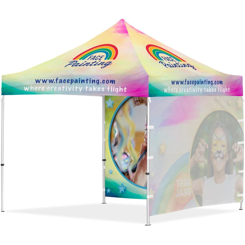 Coated Steel Sublimated Gazebo 3m x 3m - 2 Full-Wall Skins 5