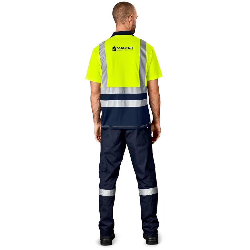 Surveyor Two-Tone Hi-Viz Reflective Golf Shirt 3