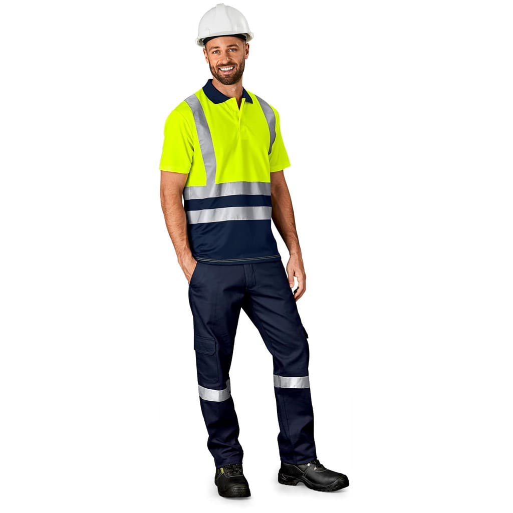 Surveyor Two-Tone Hi-Viz Reflective Golf Shirt 5
