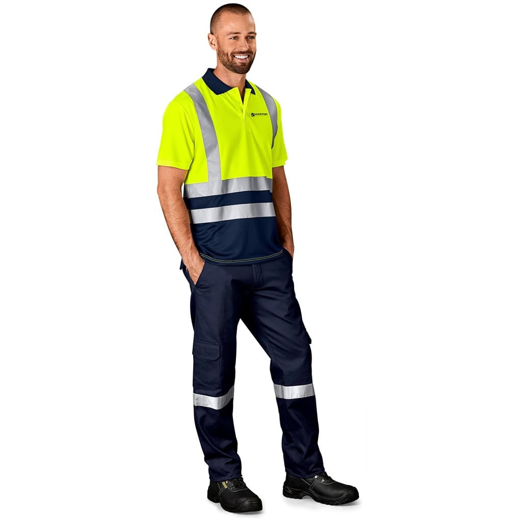 Surveyor Two-Tone Hi-Viz Reflective Golf Shirt 4