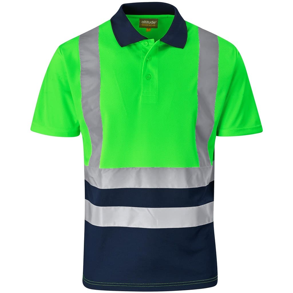 Surveyor Two-Tone Hi-Viz Reflective Golf Shirt 11