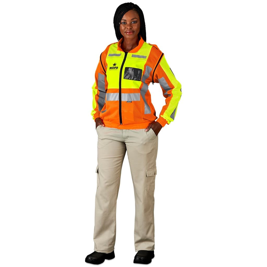 Metro Two-Tone Hi-Viz Reflective Zip-Off Jacket 16