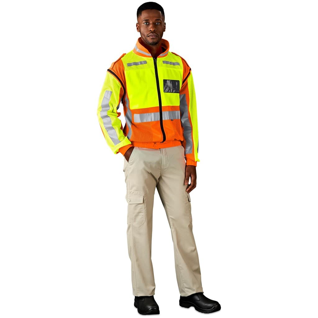 Metro Two-Tone Hi-Viz Reflective Zip-Off Jacket 12