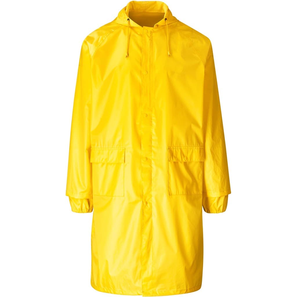 Thunder Rubberised Polyester/Pvc Raincoat - Yellow 1