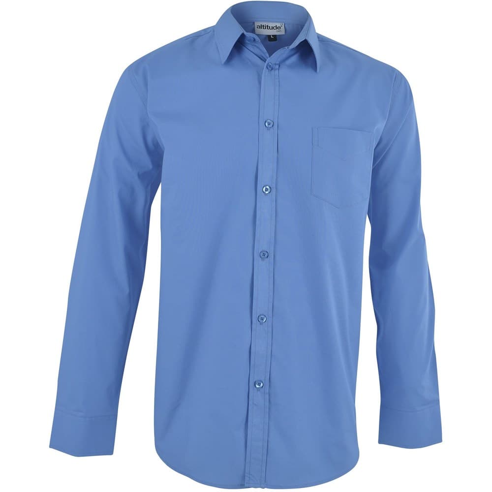 Mens Long Sleeve Haiden Shirt - Light Blue 1
