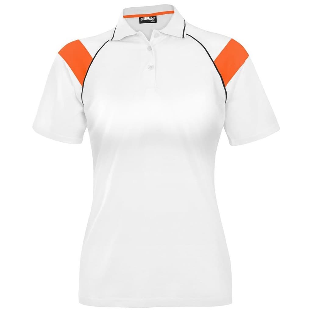 Ladies Score Golf Shirt - Black Lime 2