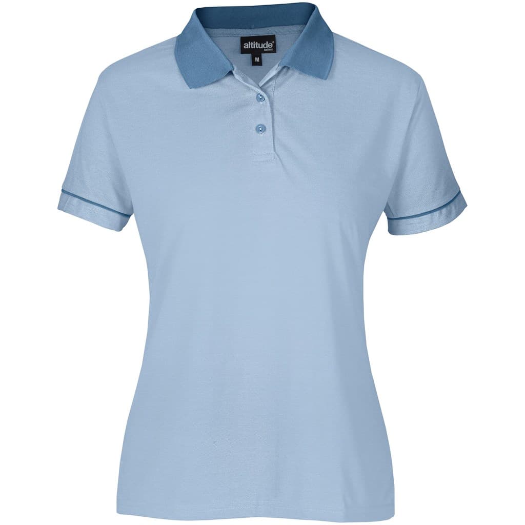 Ladies Verge Golf Shirt - Light Blue 1