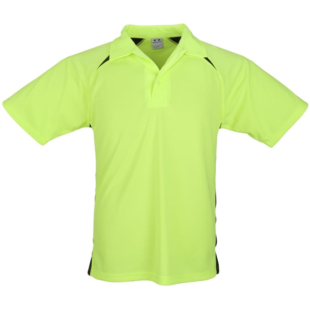Kids Splice Golf Shirt - Black Orange 3