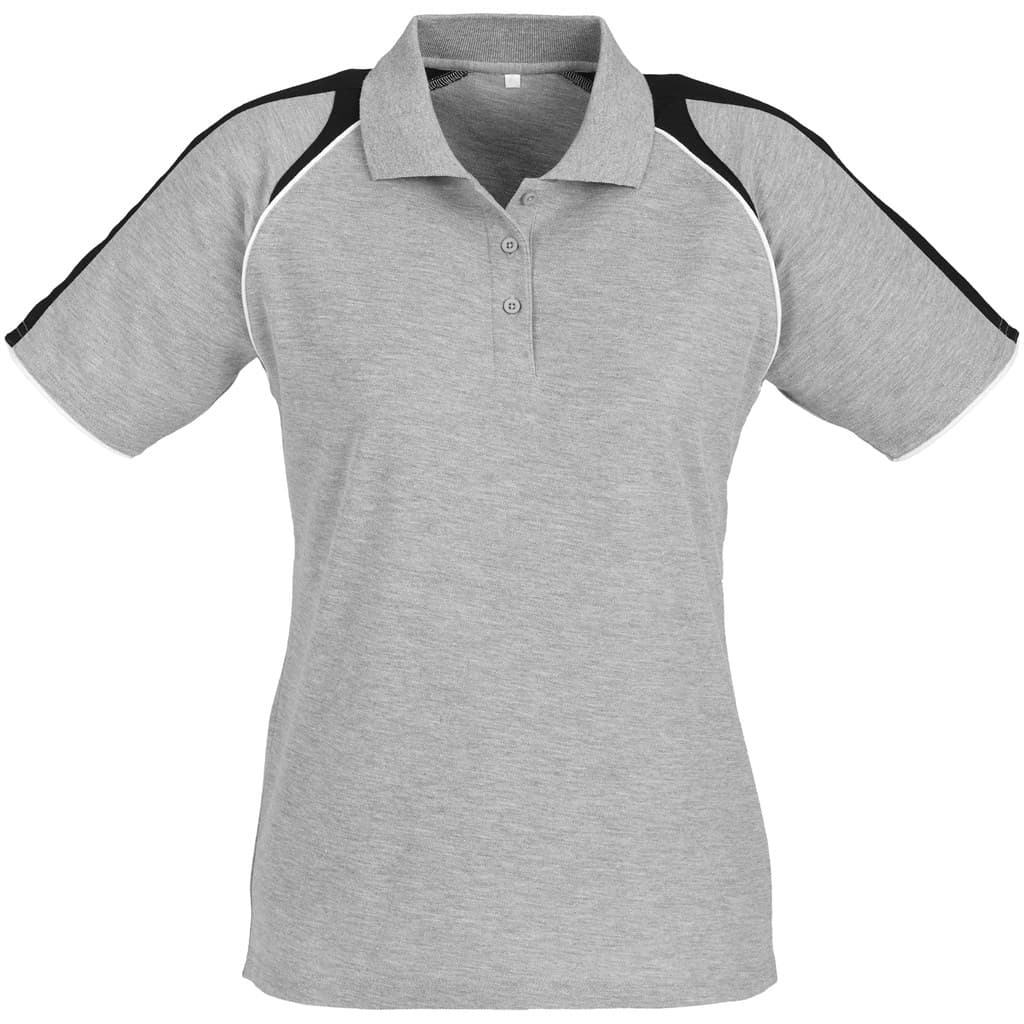 Ladies Triton Golf Shirt - Black Red 3