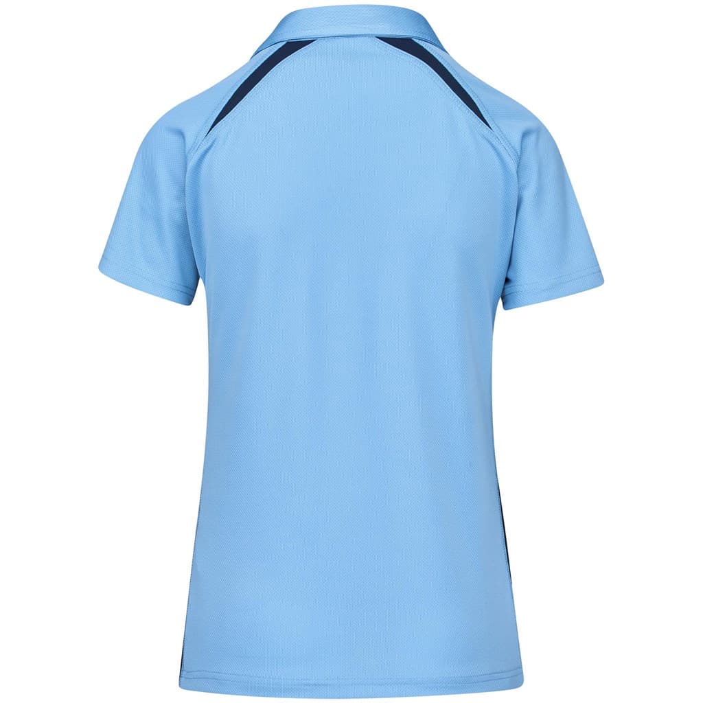 Ladies Splice Golf Shirt - Light Blue 2