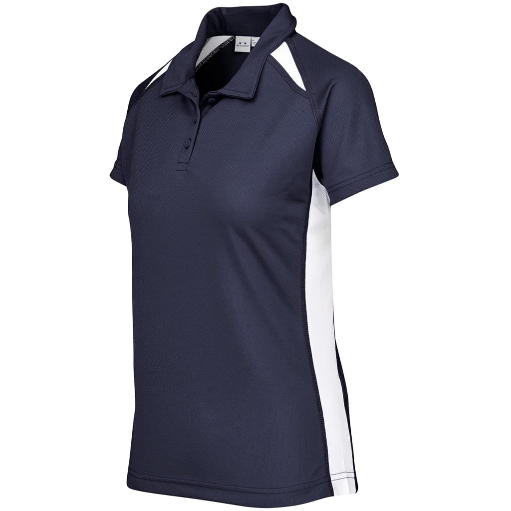 Ladies Splice Golf Shirt - Light Blue 5