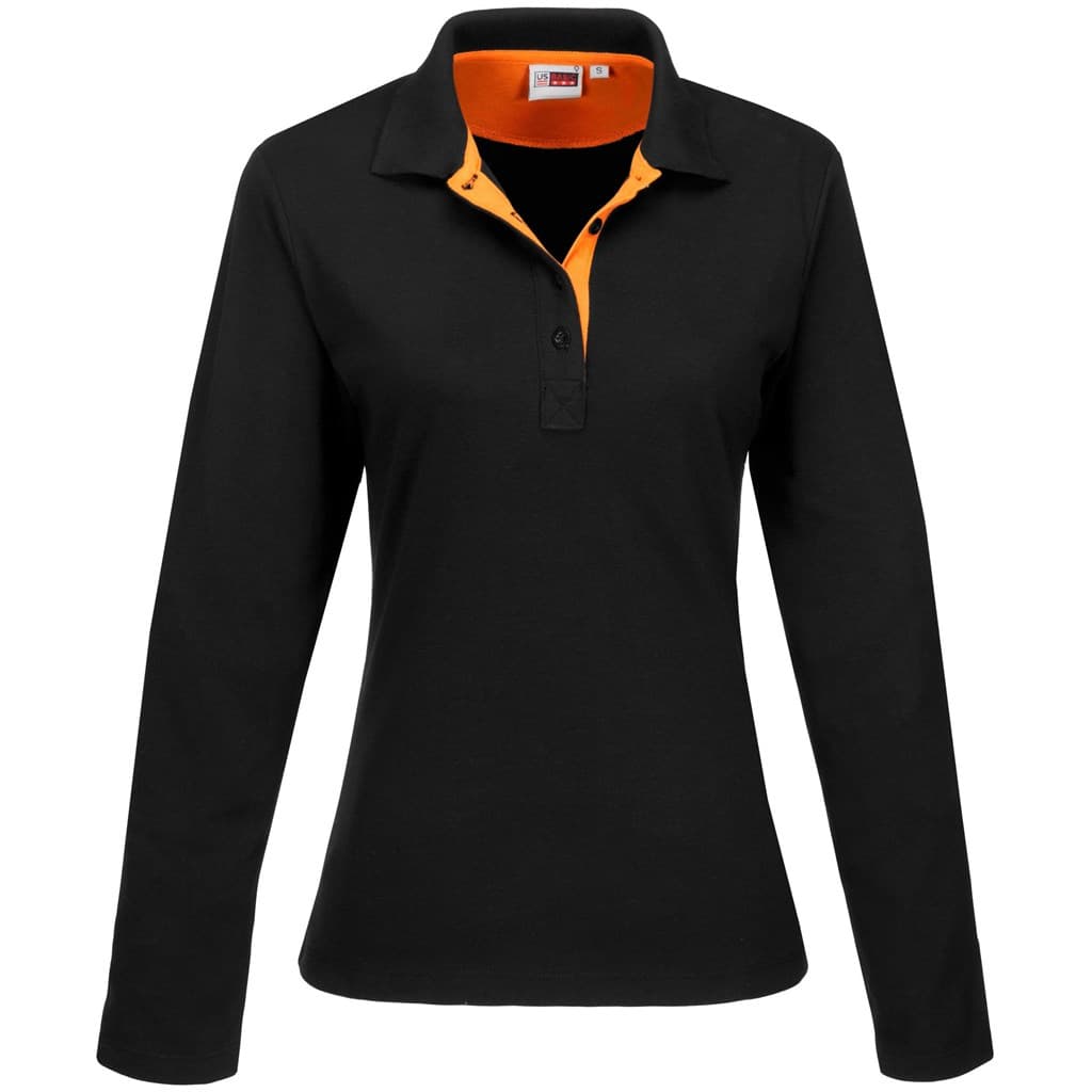 Ladies Long Sleeve Solo Golf Shirt 2