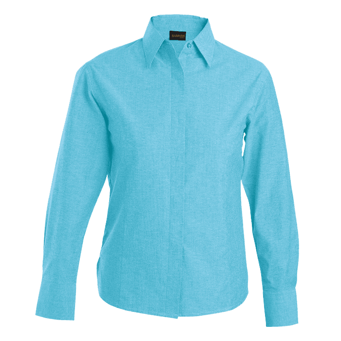 Oxford Blouse Long Sleeve Ladies 4