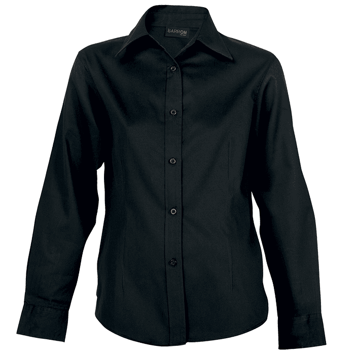 Brushed Cotton Twill Blouse Long Sleeve Ladies 3