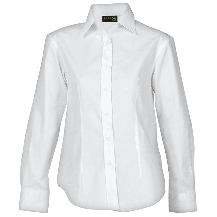 Brushed Cotton Twill Blouse Long Sleeve Ladies 1