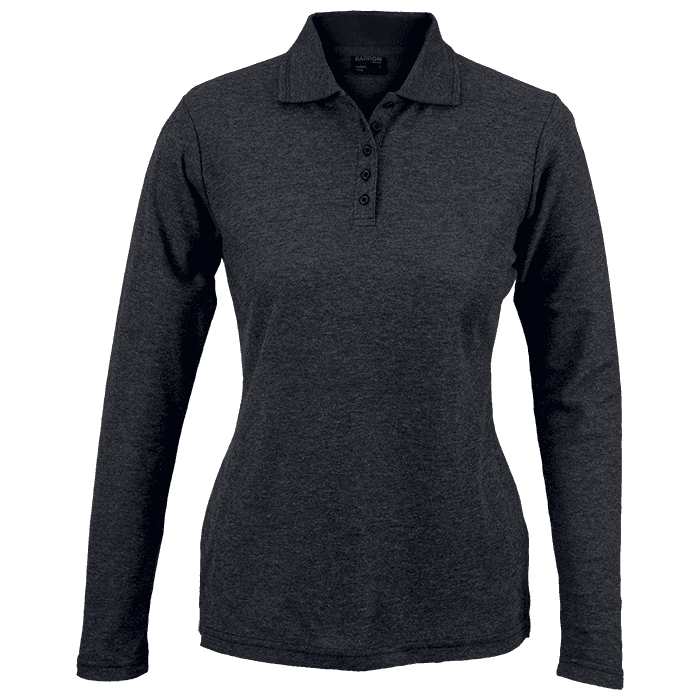 175g Pique Knit Long Sleeve Golfer Ladies 4