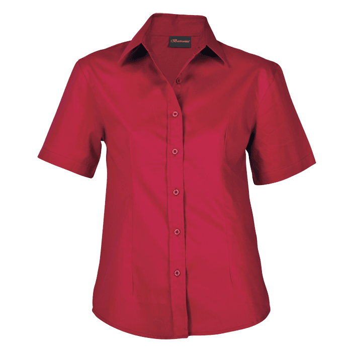 Brushed Cotton Twill Blouse Short Sleeve Ladies 6