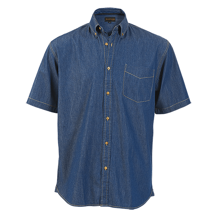 Denver Denim Shirt Short Sleeve Mens 2